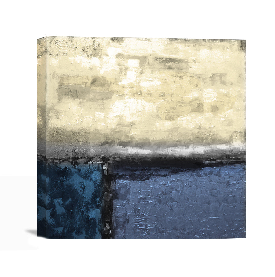 Ready to hang seashore abstract painting canvas print 