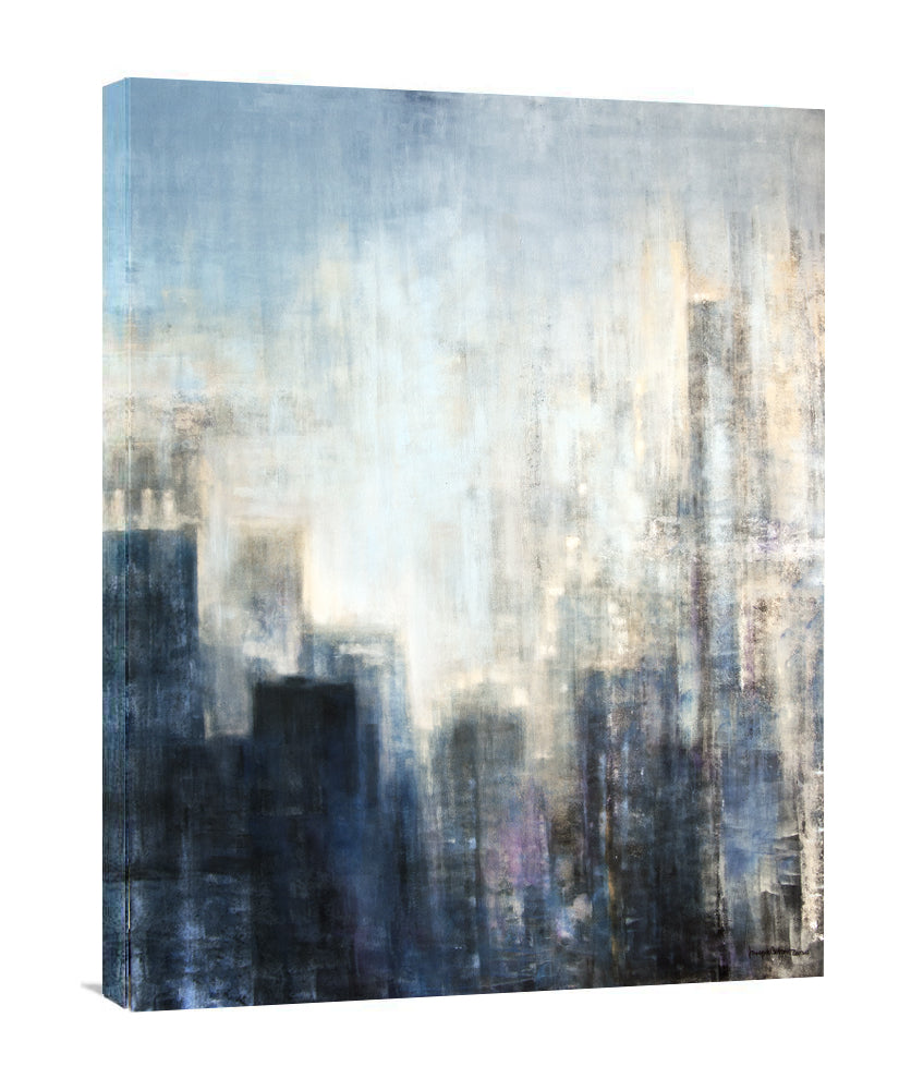 Abstract Chicago Cityscape Canvas Print