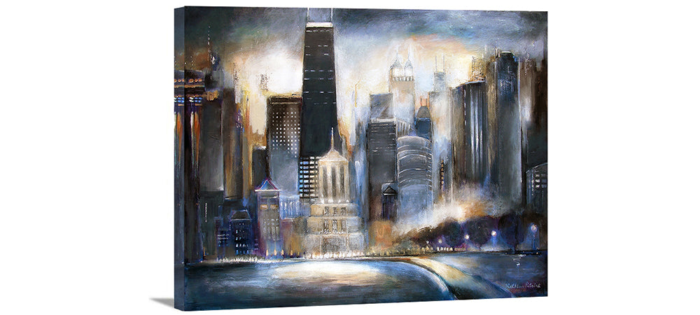 Chicago canvas print with 1.5 inch sides- ready to hang