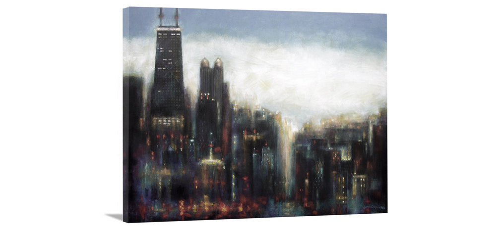 Cityscape Canvas Print in Neutrals 