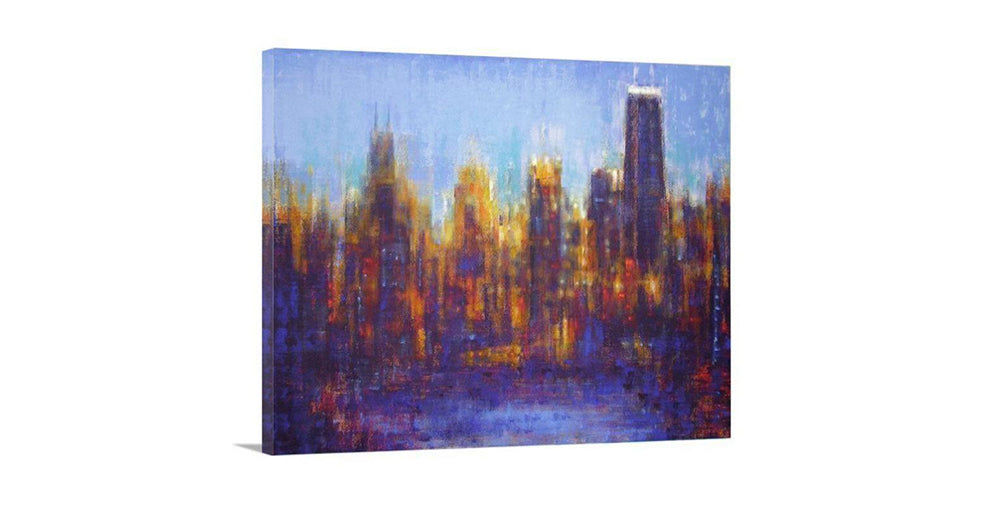 Chicago Skyline Print on Canvas - "Chicago Skyline Impressions" - Chicago Skyline Art