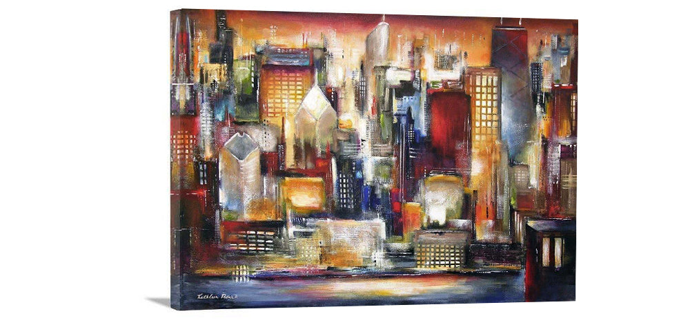 Chicago Skyline Canvas Print licensed by the Disney Channel