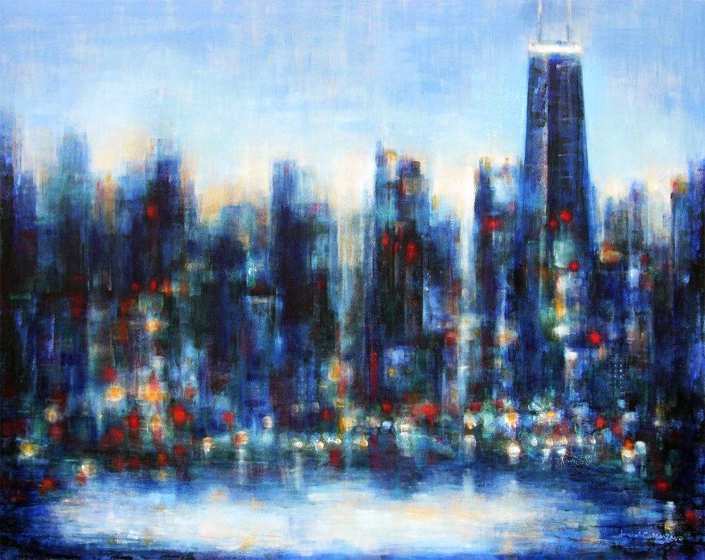 Painting of Chicago Skyline