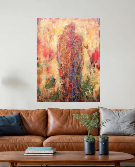 Colorful Couple in Love Art