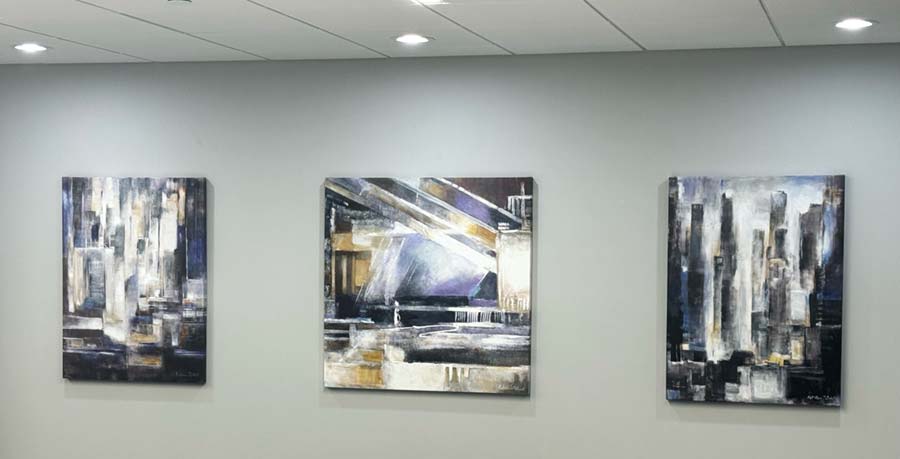 Custom corporate art can promote a more creative and supportive business environment.