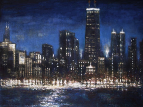 Let us create a custom painting of the Chicago skyline to complement your decor.