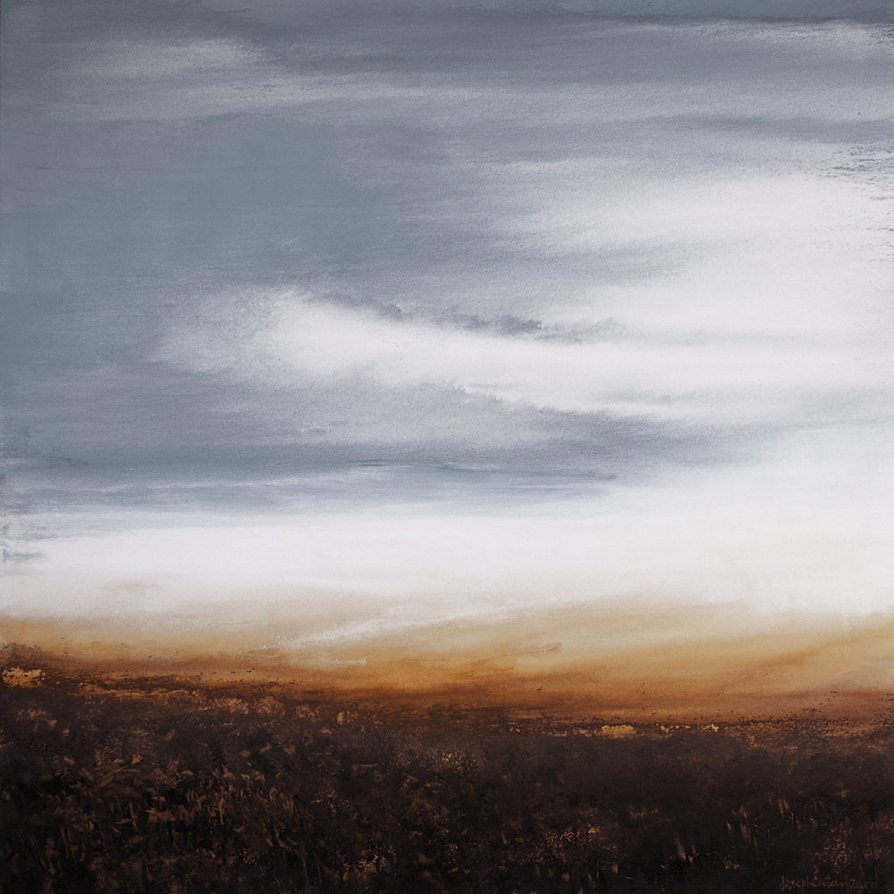 Neutral Abstract Landscape Canvas Print "Gentle Summer Sunset"