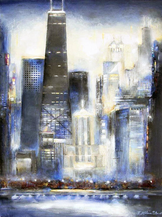 Chicago Skyline Print on Canvas