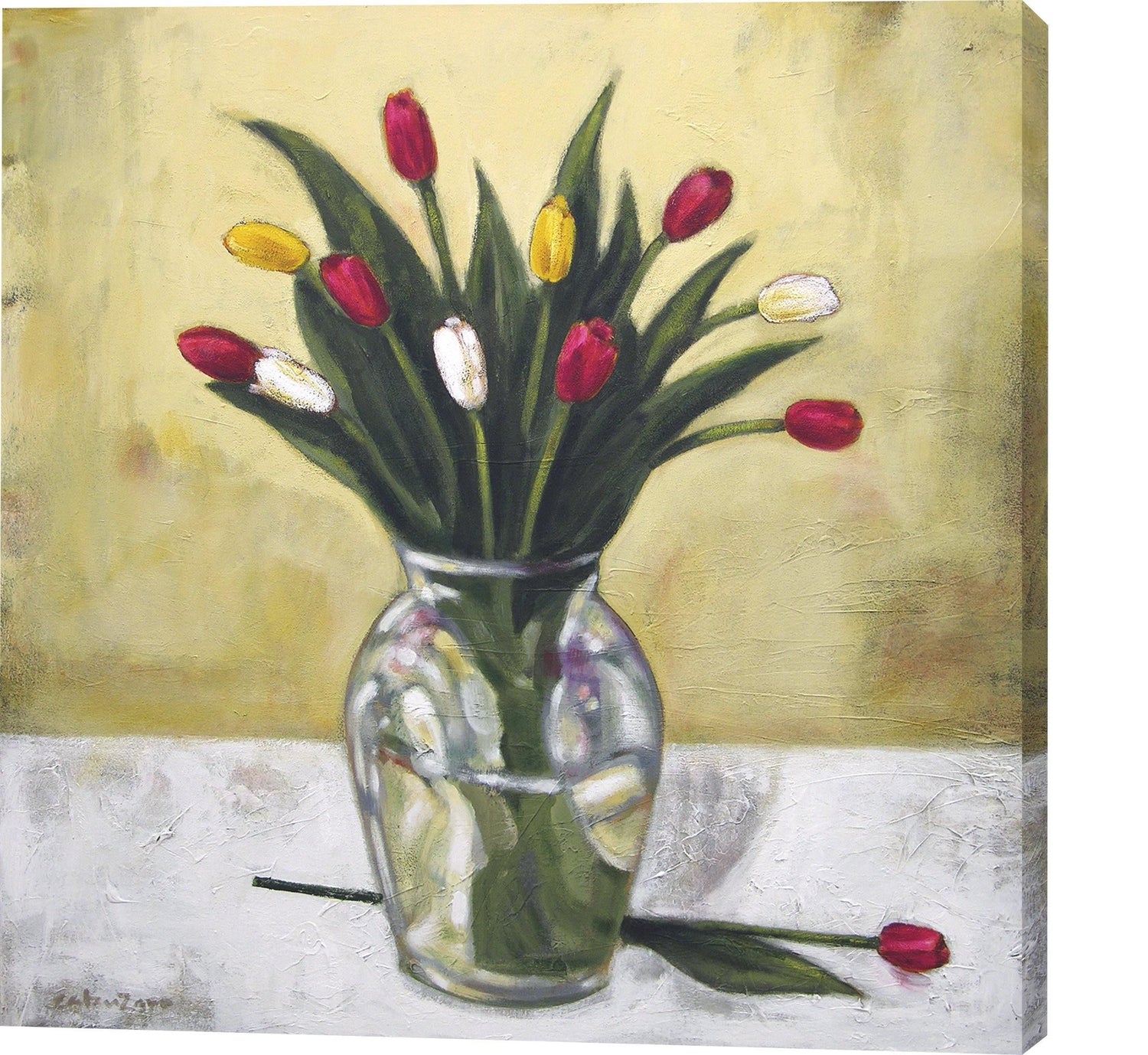 Floral Canvas Print - "Tulips from the Garden"