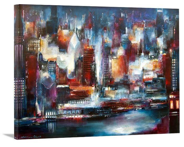 Chicago Skyline Canvas Wrap Print - "Chicago Looking North" - Chicago Skyline Art