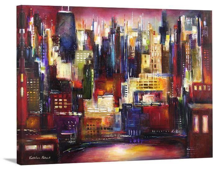 Chicago Skyline Canvas Print - "Chicago City View" - Chicago Skyline Art