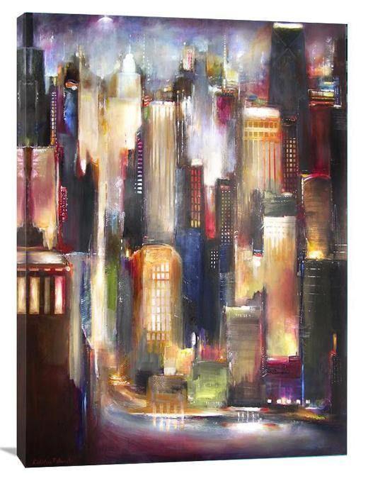 Chicago River Skyline Canvas Print