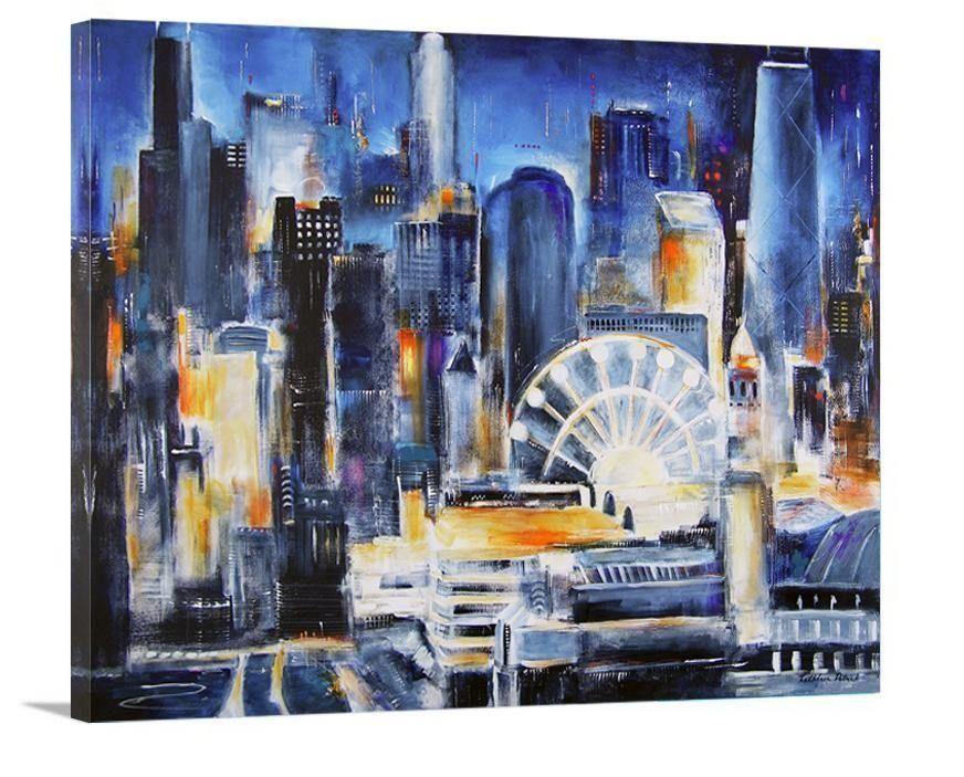 Chicago Skyline Canvas Art Print