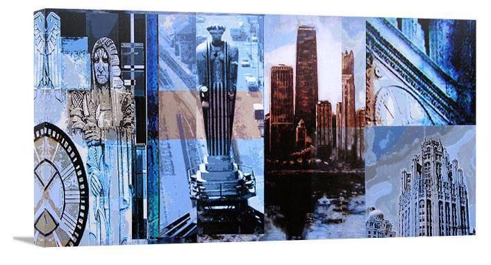 Chicago Canvas Print - "Downtown Chicago" - Chicago Skyline Art