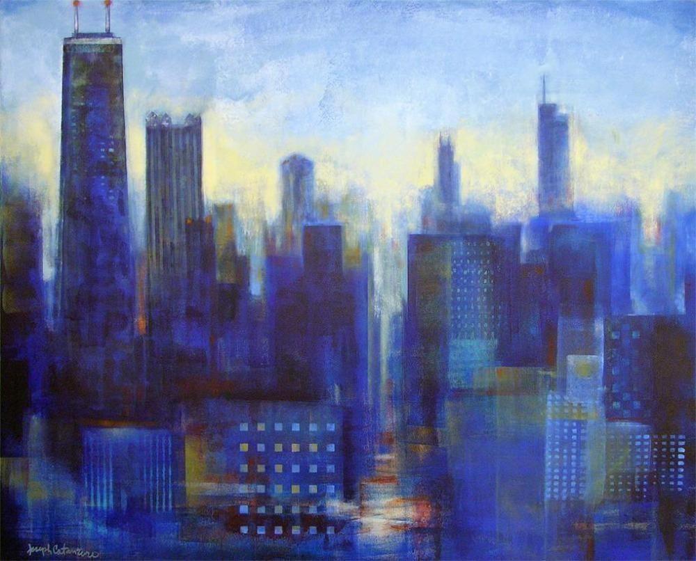 Chicago Skyline Art Print on Canvas - The View From My Window