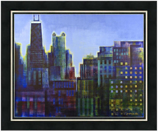 Framed Chicago Skyline Print  - "Chicago Out My Window"