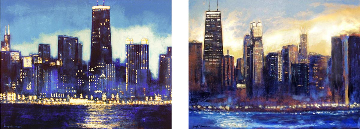 Chicago Cityscape Canvas Print with Collage - For Beam Suntory - Invoice - PAID