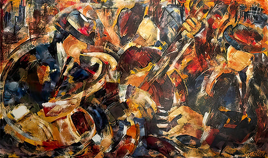 Jazz  Music painting- "Jazz - Chicago"