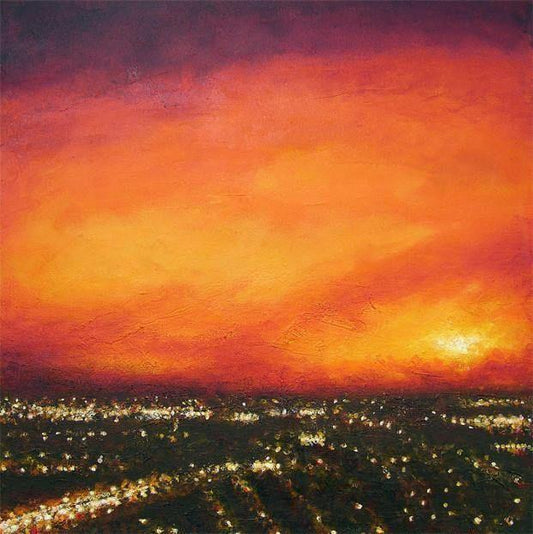Chicago at Sunset Print