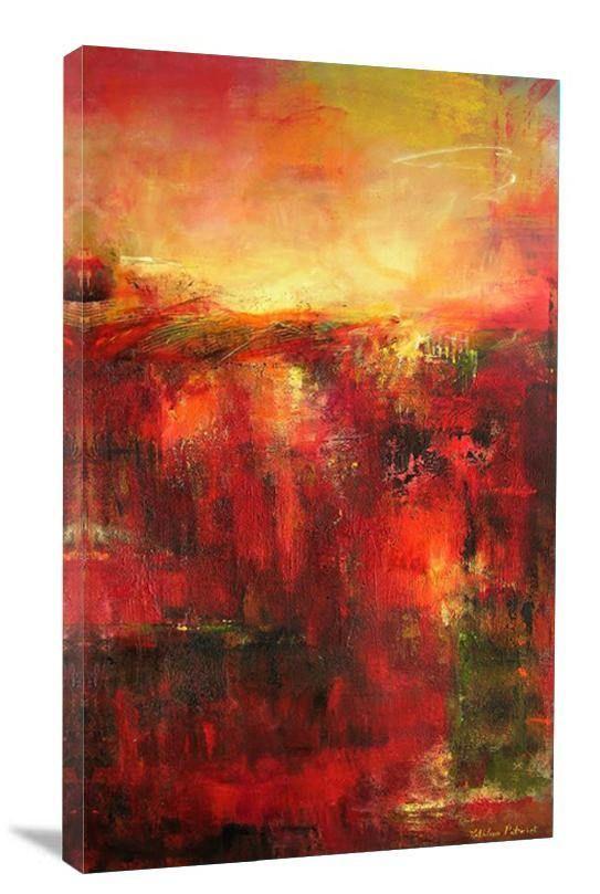 Abstract Landscape Art Print - "Sunset Horizon" - Chicago Skyline Art