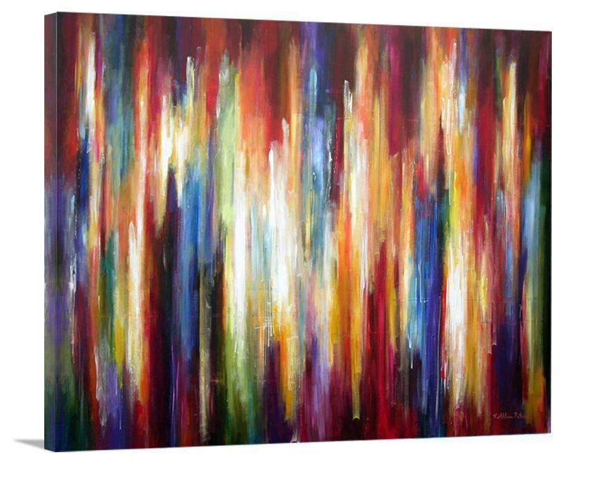 Abstract Canvas Print - "Windy City Rhythms" - Chicago Skyline Art