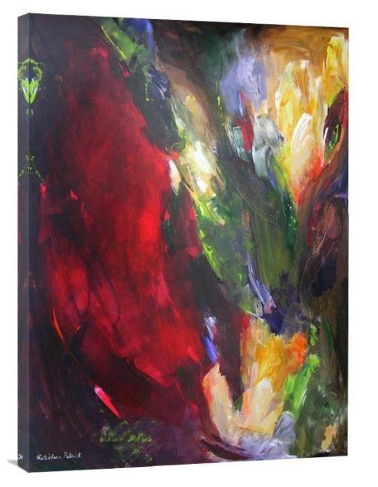 Abstract Art Canvas Print - "From the Garden" - Chicago Skyline Art