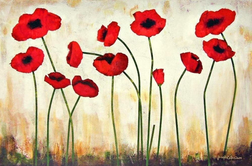 red poppy painting by Joseph Catanzaro