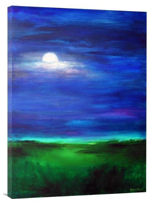 Moonlight Landscape Art Print
