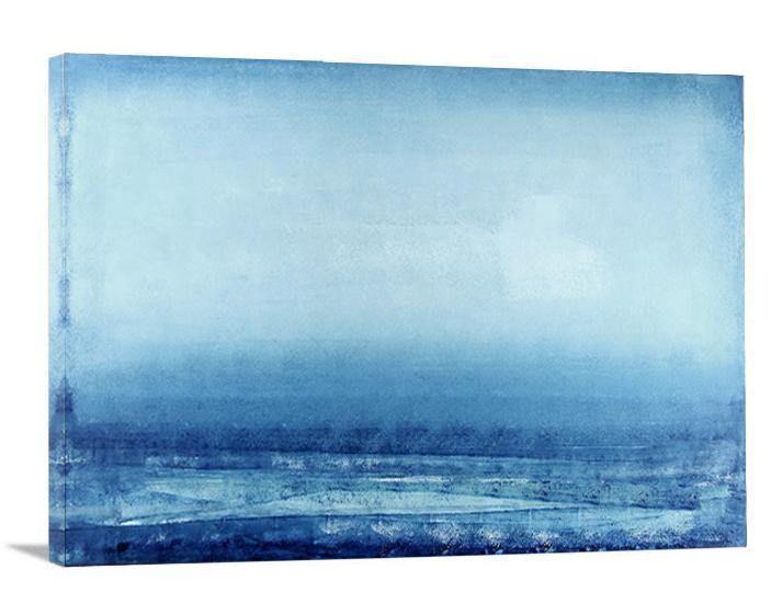Abstract Landscape Art Print - "Blue Mist" - Chicago Skyline Art
