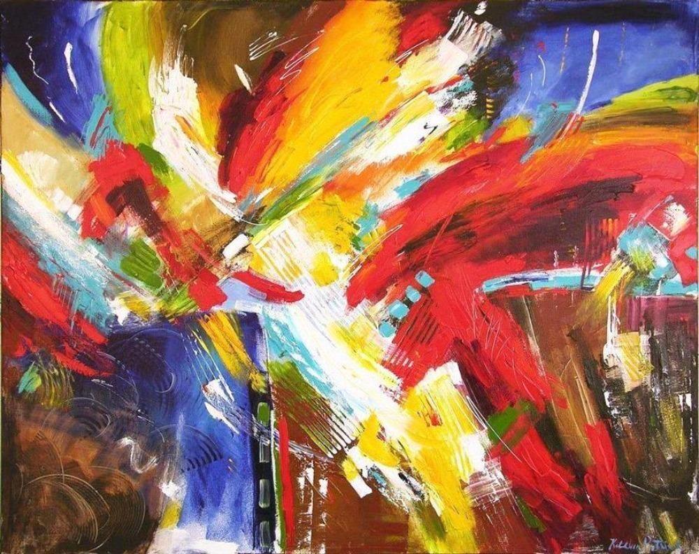 Large Abstract Canvas Print - "Fusion"
