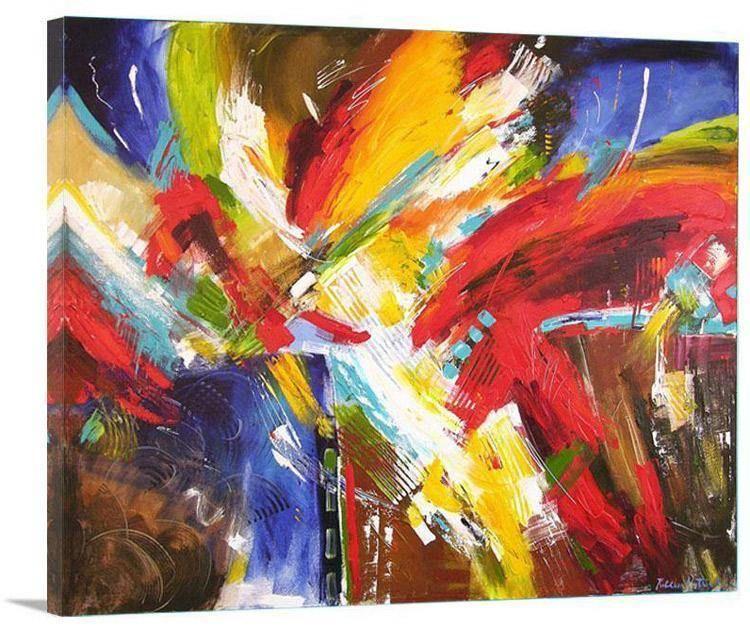 Large Abstract Canvas Print - "Fusion"