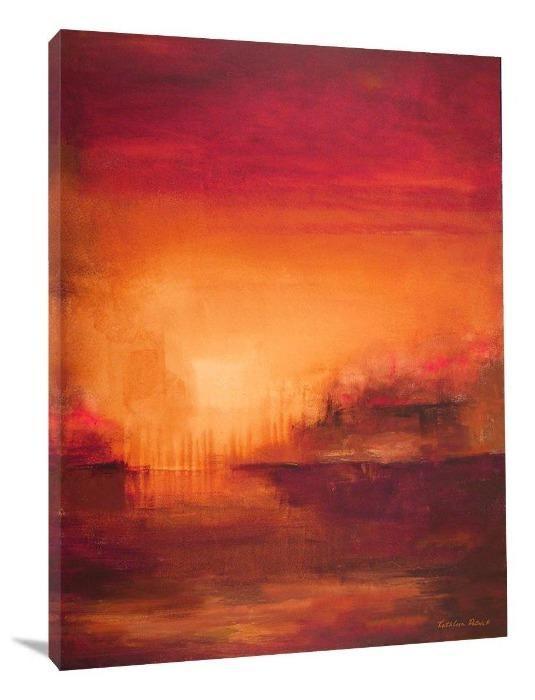 Abstract Landscape Print - "Of Peaceful Places" - Chicago Skyline Art