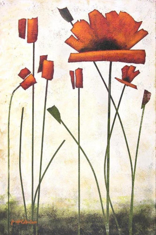Poppy Painting - "Blooming Poppy"