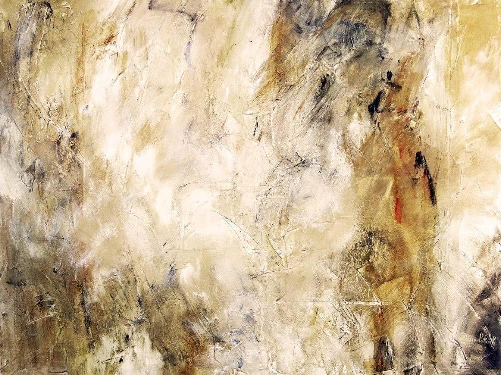 Contemporary Abstract Art Print on canvas in neutral colors