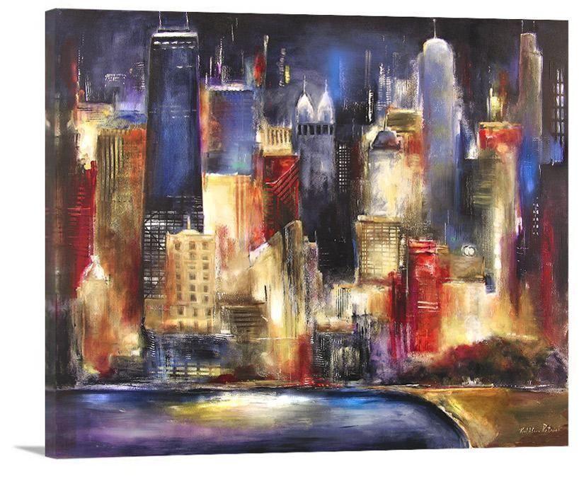 Chicago Skyline Print on Canvas