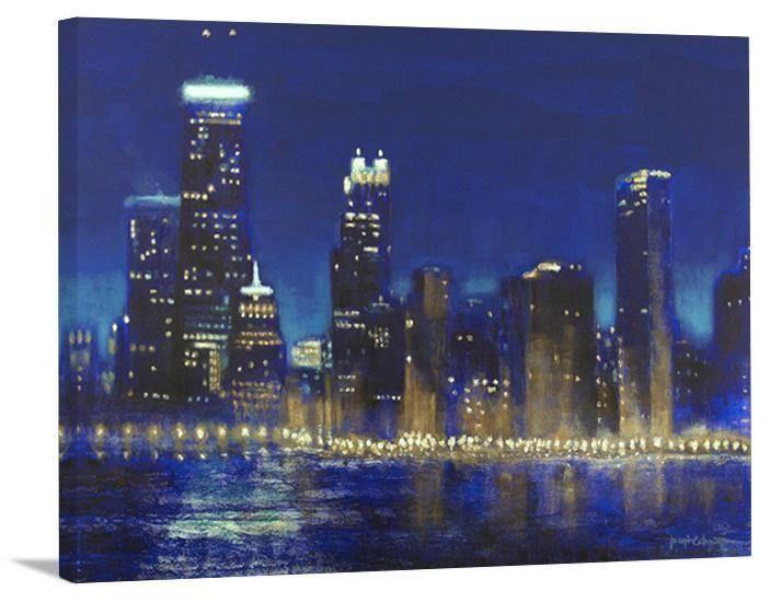 Chicago Skyline Canvas Art Prints