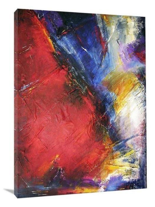 Abstract Painting Print on Canvas - "Seize The Moment" - Chicago Skyline Art