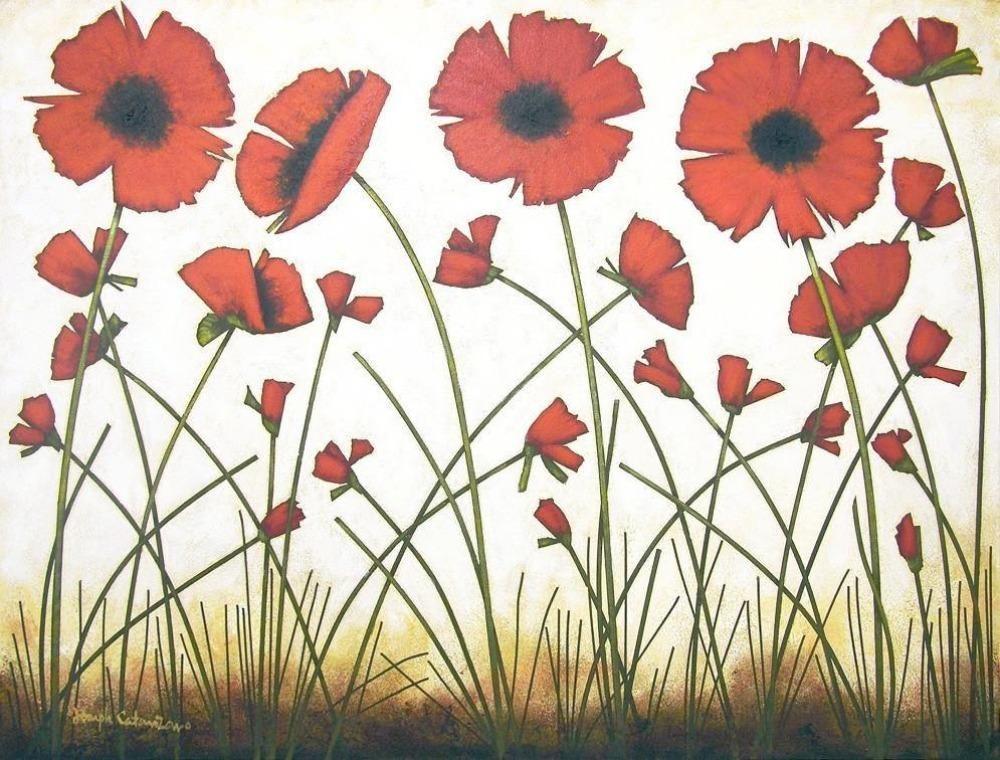 Red Poppy Canvas Art Print