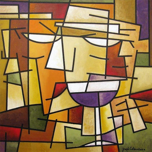 Cubist Wine Art