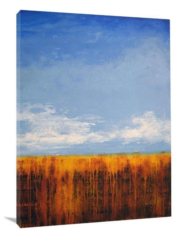 Contemporary Landscape Painting Print - "A Sunny Day" - Chicago Skyline Art