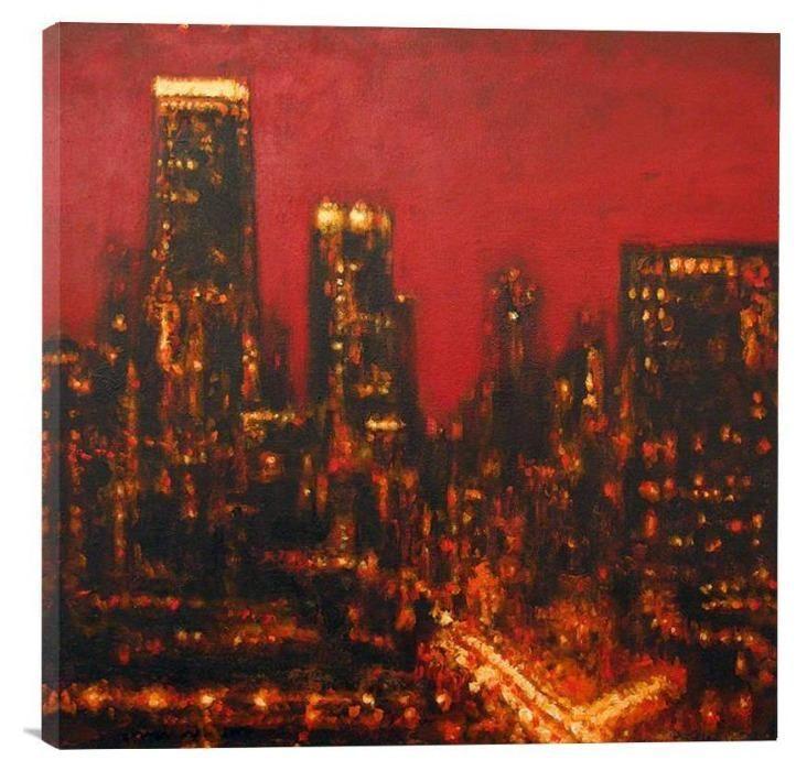 A Chicago Skyline Canvas Print - "Chicago Out My Window"