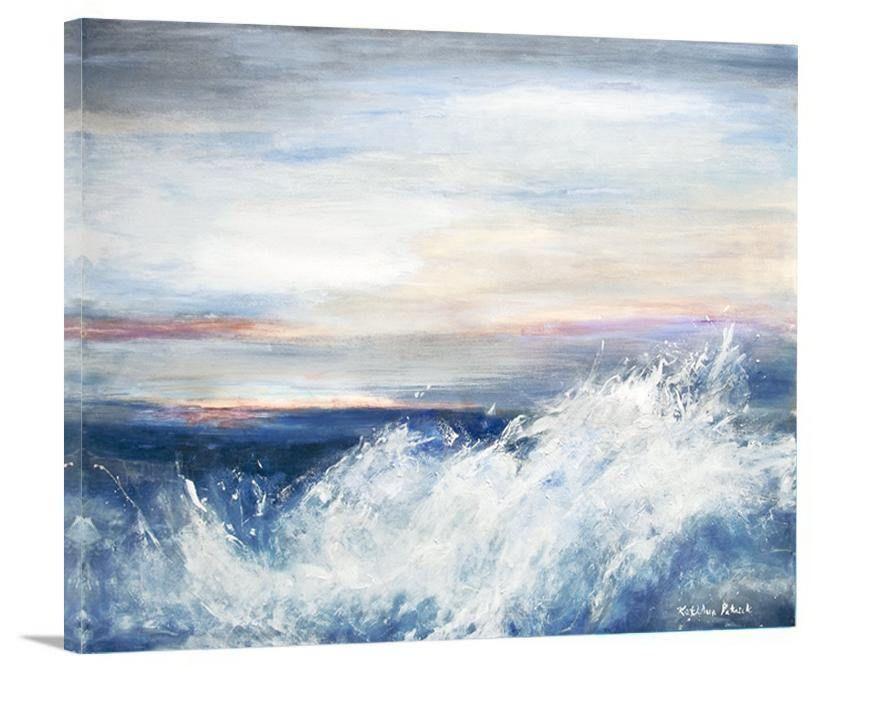 Contemporary Seascape Canvas Print - "Pacific Sunset" - Chicago Skyline Art