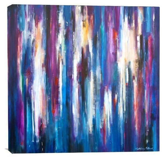 Abstract art canvas print - "City Rhythms"