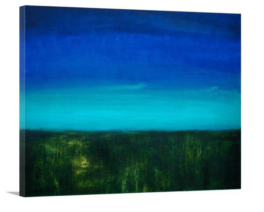 Landscape Painting Print- "Great Big Blue Sky" - Chicago Skyline Art