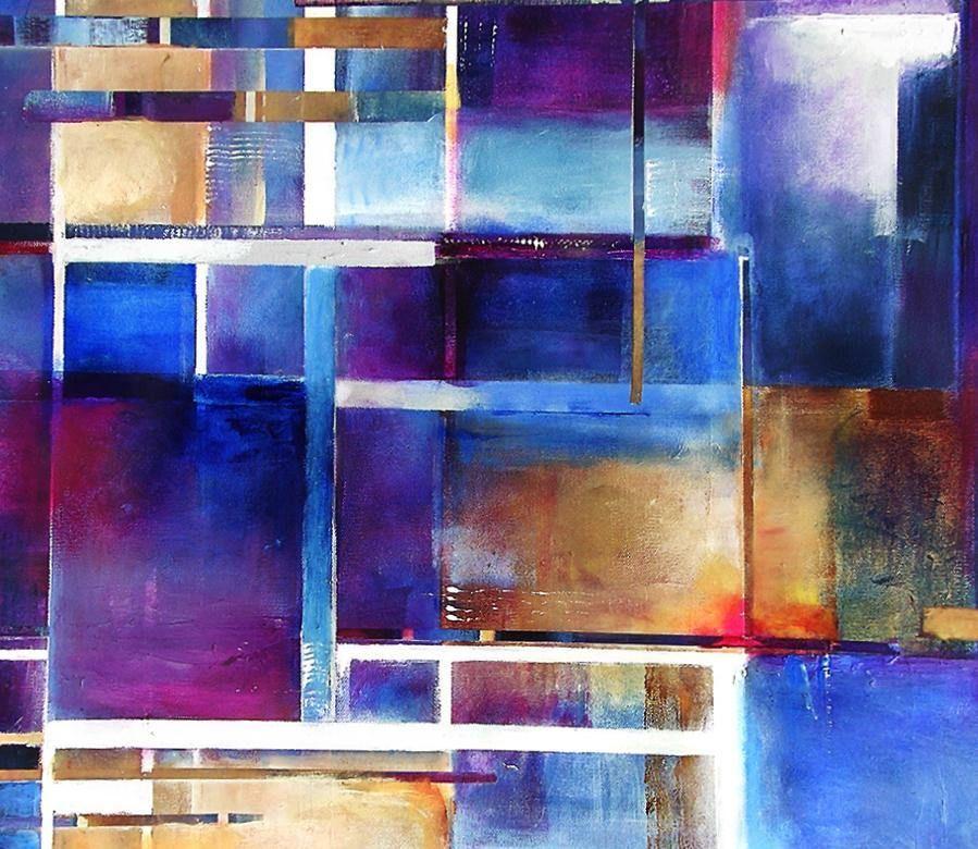 Abstract Cityscape Canvas Print - "Within the City"