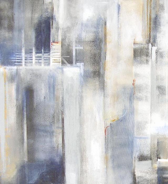 Abstract Skyline Canvas Print - "Within the Metropolis" - Chicago Skyline Art