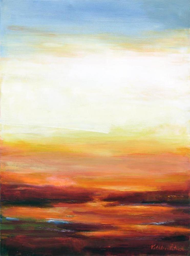Contemporary Landscape Painting - "Distant Horizon" - Print on Canvas