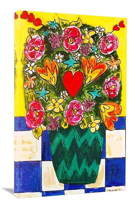 "Love Bouquet" - Art - Painting Print - Chicago Skyline Art