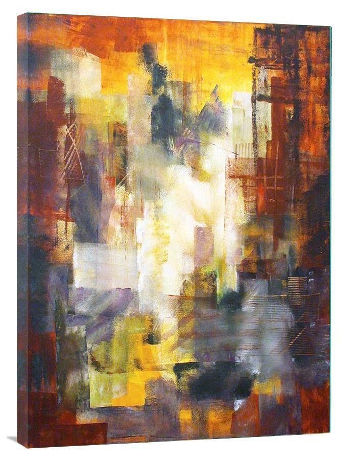 Abstract Cityscape Wall Art - "Inside the City" - Chicago Skyline Art