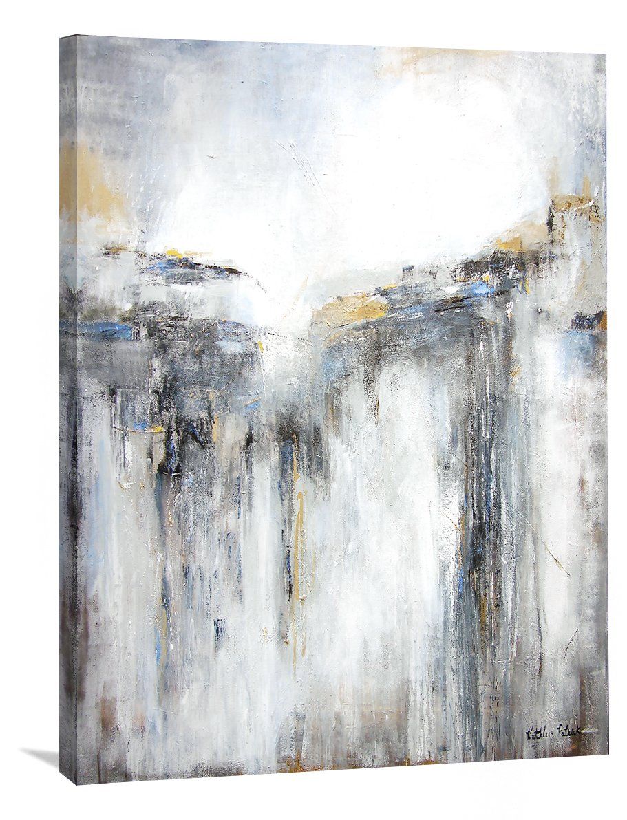 Vertical Abstract Landscape Canvas Print | "A Distant Light"